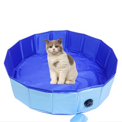 China Large Portable Collapsible PVC Dog Pet Pool Dog Pet Bath Portable Foldable Swimming Pool Dog Dog Cats Bathing for sale