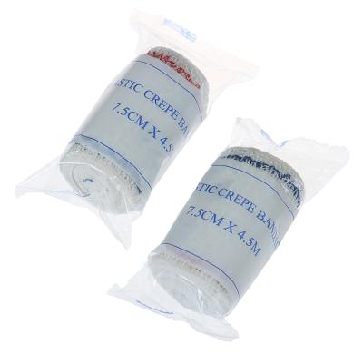 China Highly Elastic and Breathable Soft Elastic Wrap High Elastic Bandage Durable Crepe Compression Bandage for sale