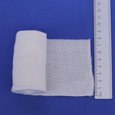 China High Quality And Reasonable Price White Medical Spandex/Cotton Elastic Cotton Single Tabby Bandage 7.5cm*4.5m for sale