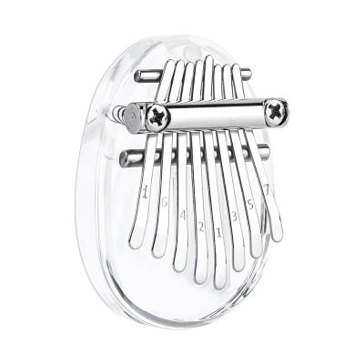 China 8 Key Acrylic Kalimba Mini Kalimba 8 Key Crystal Acrylic Thumb Piano transparent for sale