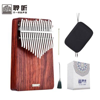 China AfricanPadauk Kalimba LT-K17A 17 Keys Inch Piano Kalimba Musical Instrument With Rich Accessories for sale