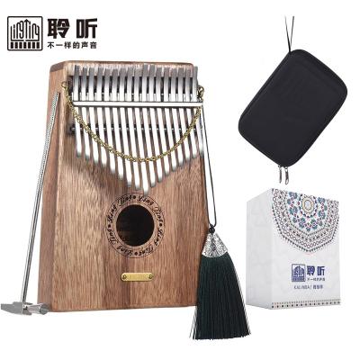 China Wholesale Swartizia Solid Wood 17 Keys Kalimba Musical Instruments Thumb Piano Factory Kalimba LT-K17S for sale