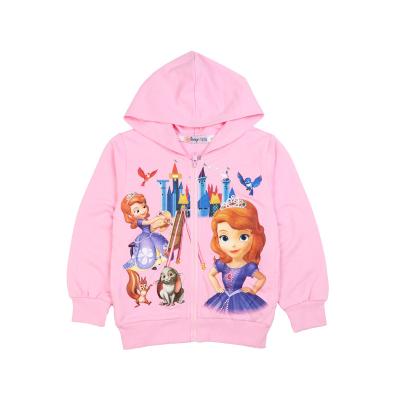 China 2022 New Flower Hooded Outwear Children's Jacket Breathable Fashion Autumn Girls Coat Sofia Cotton Princess Children's Spring Wholesale for sale