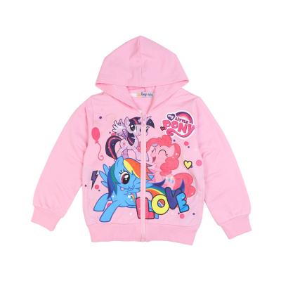 China Autumn Girls Coat Pony Cotton Unicorn Princess Flower Hooded Outwear New Spring 2022 Breathable Small Kids Jacket Fashion Clothes for sale