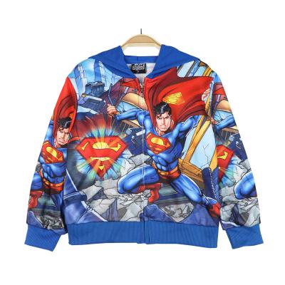 China Boy and Autumn Children's Jacket Cotton Spring Baby Kids Jacket Breathable Hooded Fashion Anime Clothes Superhero for sale