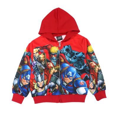 China Breathable Boy Cloak Spring And Autumn Children Hooded Zipper Kids Baby Jacket Fashion Anime Clothes Superhero 2-8Y for sale