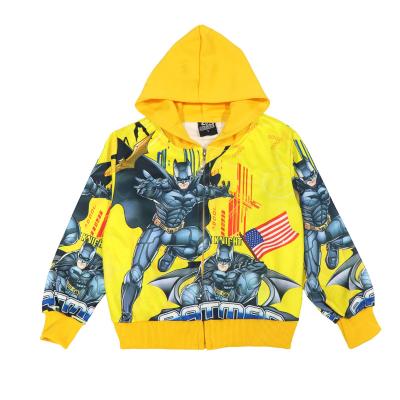 China Breathable 2022 Boy's New Hooded Coat Spring And Autumn Cartoons Children Zipper Kids Baby Jacket Fashion Anime Clothes Wholesale for sale