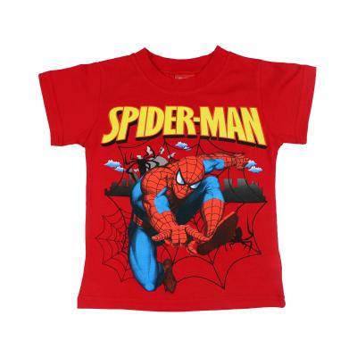 China Boys Anti-Shrink Stitches New Cotton Summer Kids Clothes Baby Short Sleeve Half Sleeve Kids Top Fashionable Handsome Spiderman T-shirt for sale