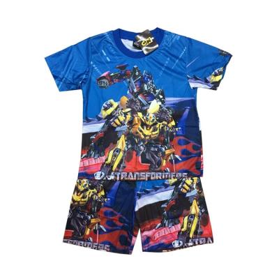 China Boys casual sets 2022 new summer cartoon short-sleeved clothing clothes children's shorts children's pajamas both casual pieces wholesale for sale