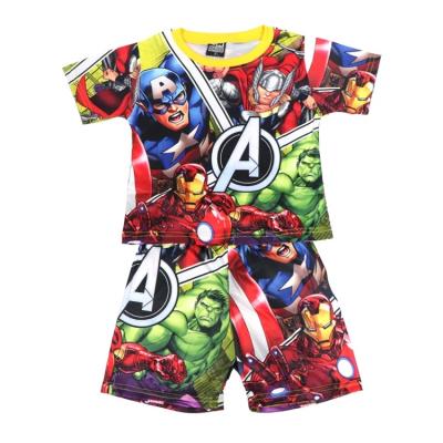 China The 2022 boys casual sets cartoon children's clothing shorts new children's short-sleeved pajamas summer clothing casual pieces both wholesale for sale