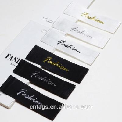 China 2020 Para good quality new etiquetas ropa washable custom logo apparel labels woven or printed for clothes shoes for sale