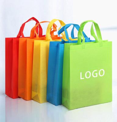 China PUNCH QR code printing sml size custom logo D cut laminated non woven shopping bags for sale