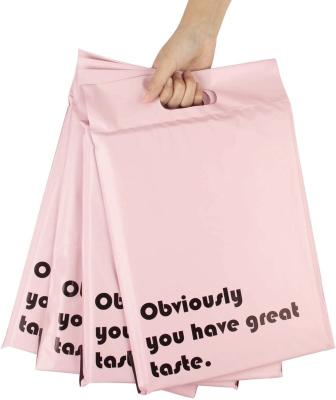 China Business& Purple Portable Shopping Self-Sealing Self-Sealing Tote Express Courier Pouches T-Shirt Plastic Gifts Poly Mailing Bags With Handle for sale