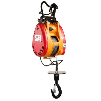 China Lifting Goods Wholesale Mini Portable 230kg With Pull Wireless Remote Electric Hoist Wire Rope Winch Home Construction for sale