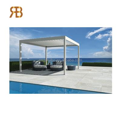 China Easily Assembled Outdoor Oceanica Style Pergola Exclusive Customized Aluminum for sale