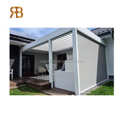 China Fully Automatic Retractable Patio Roof Sliding And Folding Smart Pergola Waterproof Garden Easily Assembled for sale