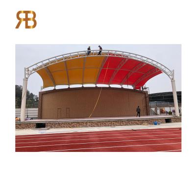 China Modern School Deck Tensile Membrane Fabric Tensile Roof Structure for sale