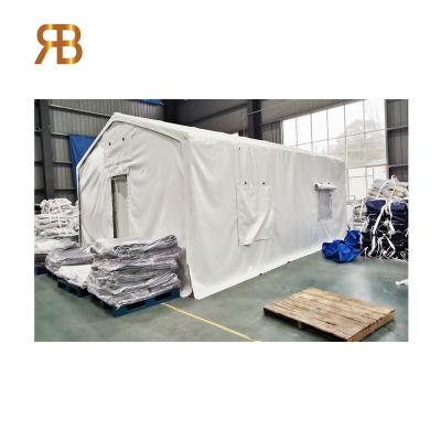 China Tube Type Tent Stake Stock Customized Construction Easy Emergency Relief Tent for sale