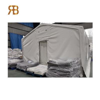 China Tube Type Tent Stake Stock Customized Construction Easy Emergency Relief Tent for sale