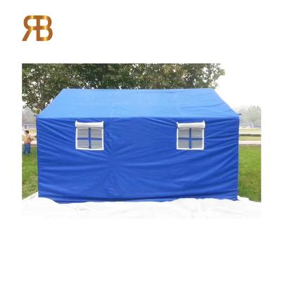 China Tube Type Tent Stake 4*6M High Quality Logo Construction Disaster Relief Customized Easy Tent for sale