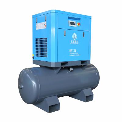 China Insurance Lubricated Affordable Commercial Screw Air Compressor Compress Air Screw Compressor With Reservoir for sale