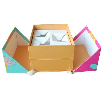 China Handmade High Quality Cheap Price Colorful Luxury Paper Packaging Gift Box for sale