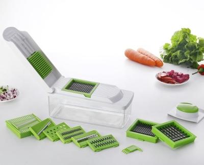 China Multi Viable Mandoline Slicer 9 in 1 Manual Kitchen Slices and Cuts Vegetable Cutter Tools Food Hand Grater for sale