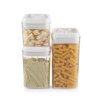 China Plastic Freshness Preservation Vacuum Box Kitchen Food Storage Container Set for sale