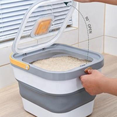 China Freshness Preservation Plastic Kitchen Food Dispenser Box Cereal Nuts Rice Beans Dry Storage Container for sale