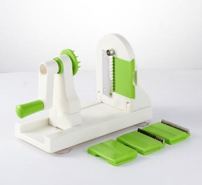 China Viable Quickly and Easily 4 Blade Vegetable Foldable Spiralizer Kitchen Tools for sale