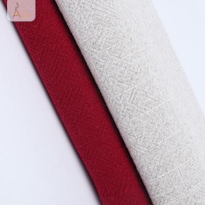 China Viable Hot Sale 4.5*4.5 Linen Fabric Viscous Push Weight In Stock Fabric For Home Textile for sale