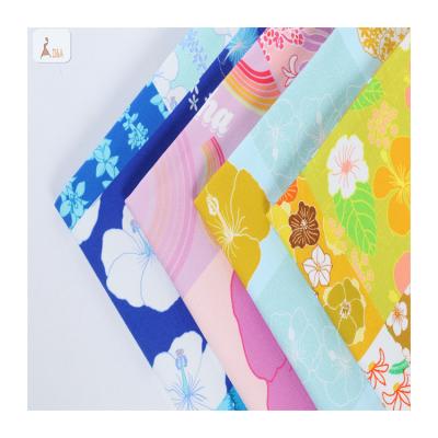 China Designer Waterproof Fabric Cotton Canvas Digital Printed Fabric With Treatment 100 Waterproof Cotton Fabric for sale