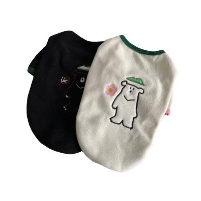 China New Design Autumn And Winter Stocked Dog Clothes Teddy Cat Warm Cute Pet Clothes for sale