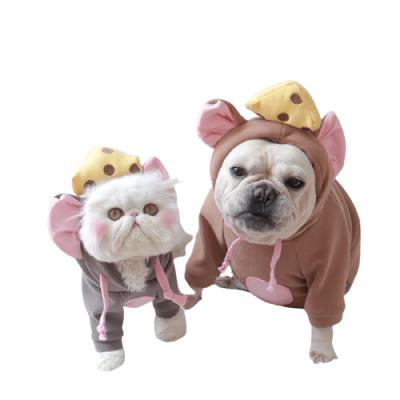 China New Design Autumn Dog Clothes Pet Sweater Cat Small Stocked Dog Hoodie for sale