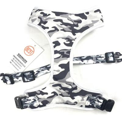 China New Design Soft Fashion Printing Dog Pet Harness Thoughtful Factory Customized for sale