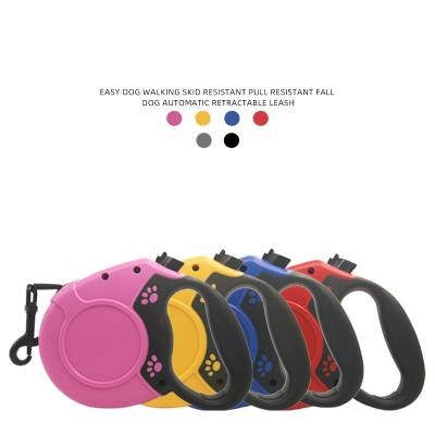 China Durable Nylon Custom Automatic Retractable Cat Lead Puppy Walking Running Dog Leash for sale