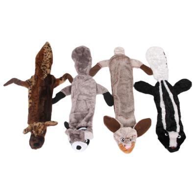 China Manufacturer Wholesale Custom Multiple Stocked Choice No Squeaky Stuffed Plush Dog Chew Toy for sale