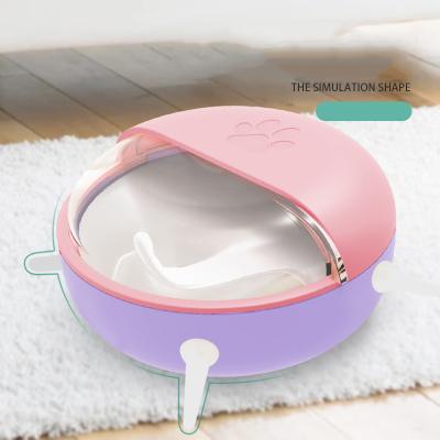 China Manufacturer New Doggie Cat Bubble Milk Bowl Puppy Care Automatic Silicone Nipples ABS Pet Feeder Bowl for sale