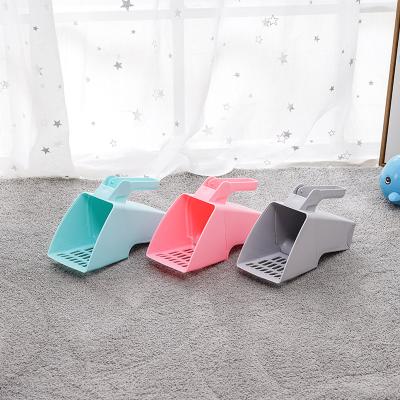 China Pet Cat Litter Scooper Cat Litter Strainer Scoop System With Stored Waste Bag Garbage Pet Cat Cleaning Supplies for sale