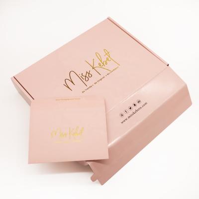 China Custom Reused Materials Logo Foldable Apparel Boxes Hair Extension Packaging Advertisement Box For Apparel Makeup for sale