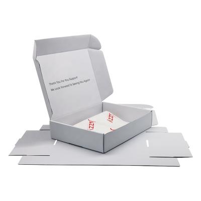 China Recycled Logo White Color Sweater Foldable Clothing Materials Luxury Custom White Cardboard Paper Gift Packing Box for sale