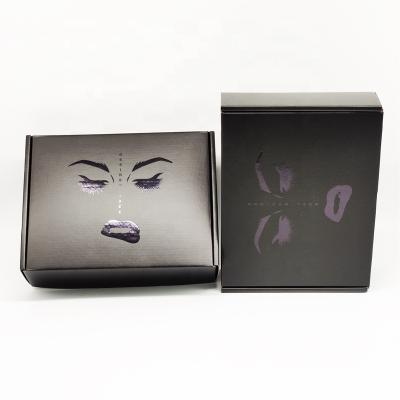 China Eco-Friendly Factory Price Materials Empty Eyelash Packaging Box Recycled Customizable Shipping Boxes Shipping Cartons for sale