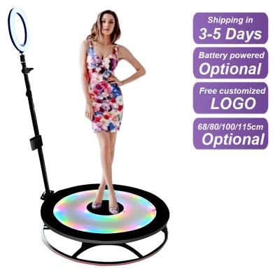 China 80cm 100cm Automatic Cheap Portable Rotating 360 Photo Booth Photobooth Camera Booth For Sale 68cm/80cm/100cm/115cm for sale