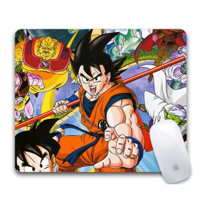 China Radiation Protection UFOGIFT Wholesale Dragon Ball Z Customized Cheap Custom Japanese Anime Goku Rubber Mouse Pad for sale