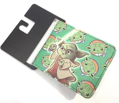 China No UFOGIFT New Cheap Baby Yoda Baby Yoda Leather Bifold Wallets for sale