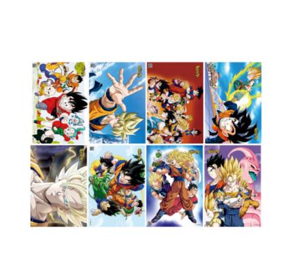 China 8pcs/set Cartoon Super Sticker Home Decor Vegeta Wallpaper Stickers Goku Saiyan Poster Dorm Goku Wallpaper for sale