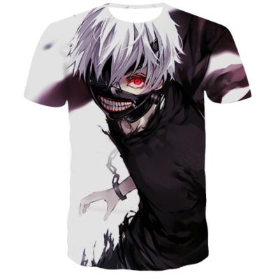 China New Anime Shirt Cartoon Manga Novelty Tee Ghoul Men Plus Size UFOGIFT Sleeve T-Shirt for sale