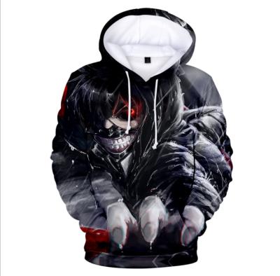 China UFOGIFT Men's and Women's Tokyo Ghoul 3D Print Pullover Hoodie Oversized Sweatshirt Plus Size With Front Pocket for sale