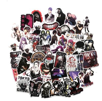 China 50pcs Cartoon Sticker UFOGIFT Anime Tokyo Ghoul Sticker Decal Set For Kids Adults Laptop Motorcycle Skateboard Decals for sale