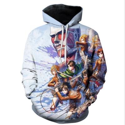 China Unisex Plus Size UFOGIFT Attack on Titan Collage Jumper Anime Hoodie Sweatshirt Cosplay Costume for sale